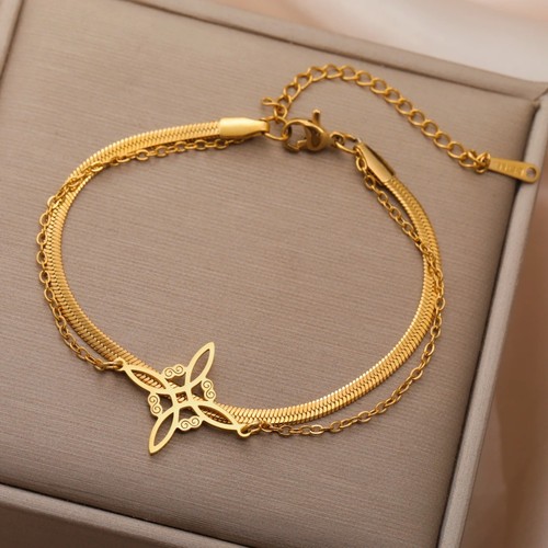 18kgold silver witch - witch’s, knot