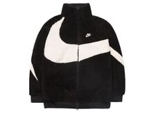 BQ6546-011 Nike Big Swoosh Reversible Boa Jacket Black Sail