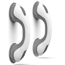 2 X Safety Support Hand Rail Handle Bar Grip Grab Suction Bath Bathroom Shower
