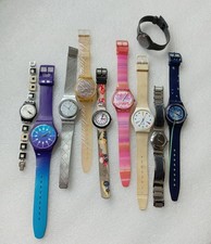 Job Lot Assorted Working Swatch Ladies/Gents Watches - Irony, Flik Flak etc.