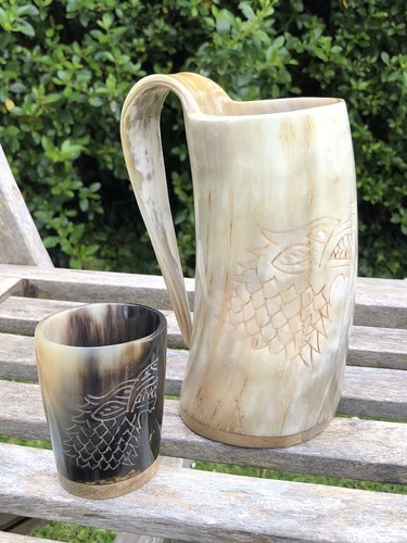 Horn tankard shot cup - horn, &