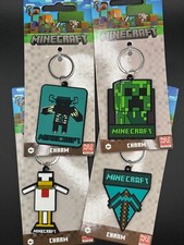 Minecraft Keyring Keychain Official Licenced Merchandise Collectible Charm Gift