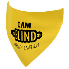 I Am Blind Dog Handmade Bandana Slide On Neckerchief Scarf - Assorted Colours