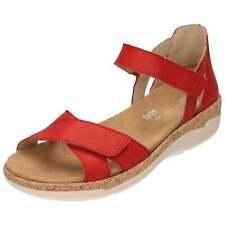 Red Orange Leather Open Toe