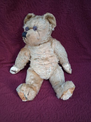 Antique teddy bear - antique, 18"