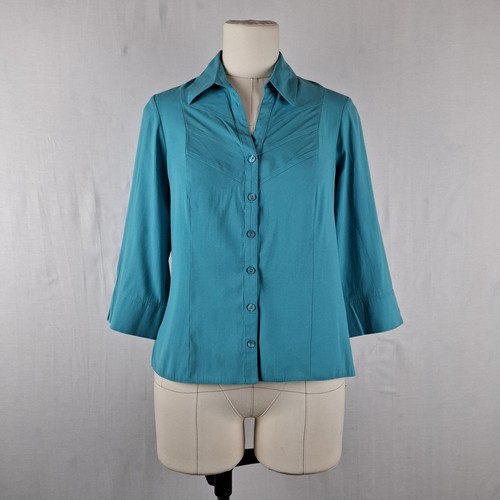 Bhs tailored blouse teal - tailored,