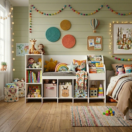 Kids bookcase toy storage - kids,