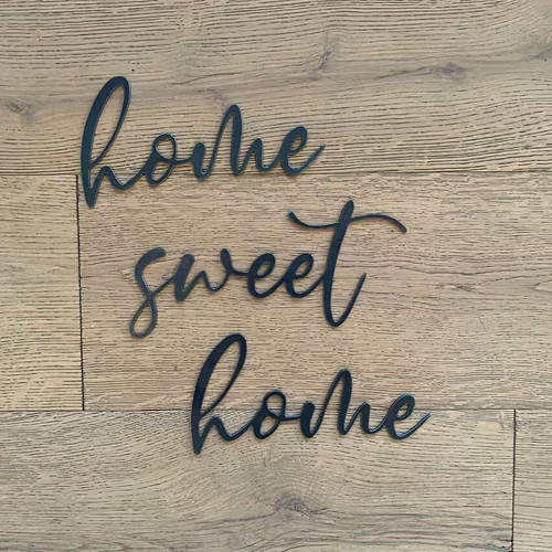 Home sweet script sign - home,