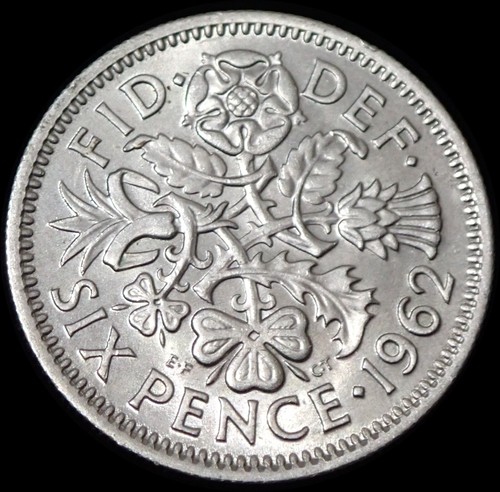 Pence 1962 elizabeth ii - 1962,