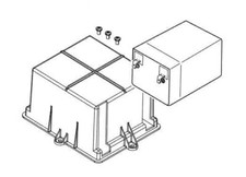 Linear BATT54BOX Back Up Battery and Housing 12V Garage Door Opener LDCO850