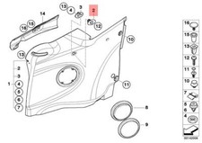 Genuine MINI R52 CONVERTIBLE WIND DEFLECTOR SUPPORT CORDOBA BEIGE 6960174