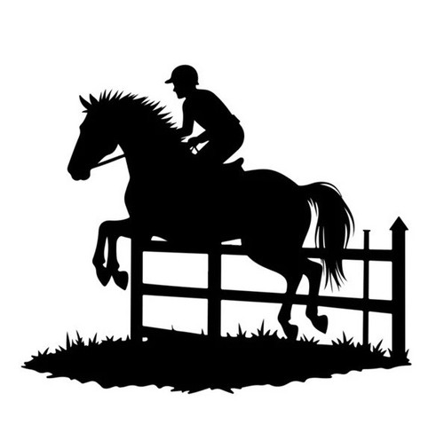 Show jumping horse vinyl - show,