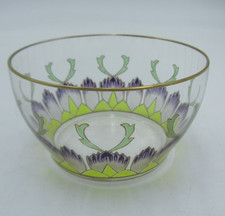 Glass Finger Bowl Enamelled