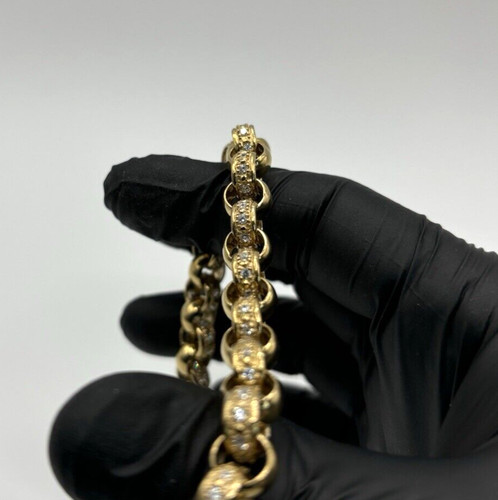 9ct gold silver - gold, cubic