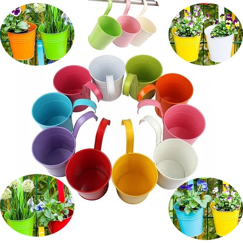 10pcs metal flower pot colour - metal,