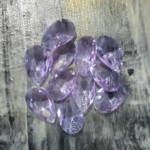 Faceted teardrop glass - teardrop,