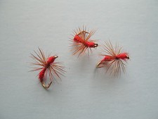3 x RED ANT DRY TROUT FLIES