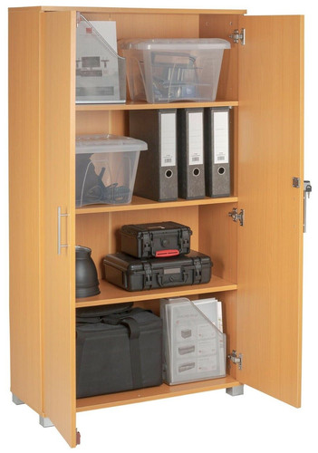 Beech storage cabinet - 140cm, 2