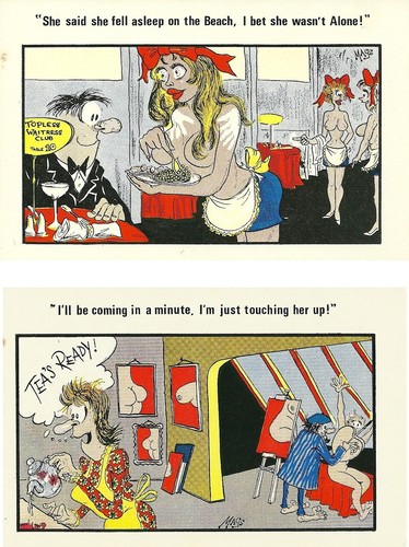 Vintage british saucy - 2x,