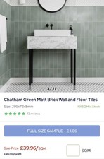 Chatham Green Matt Brick Wall