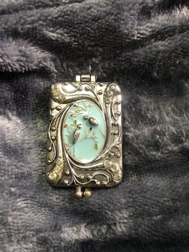 Vintage solid perfume compact - vintage,