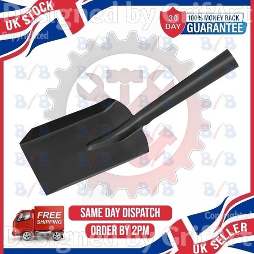 Wide coal hand shovel black - 5",