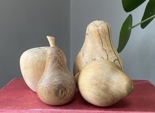 Hand-Turned Wooden Fruit