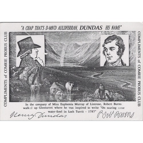 Postcard robert burns inspired - robert,