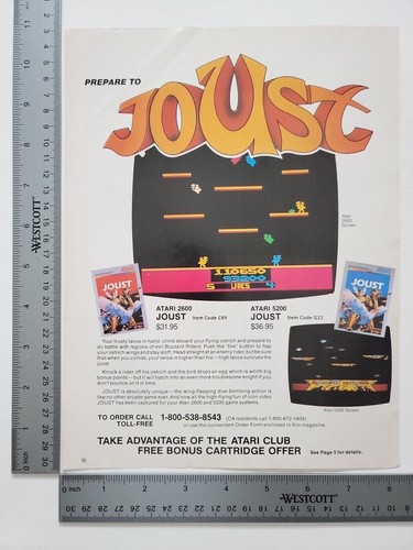 Joust vintage atari 2600 - joust,