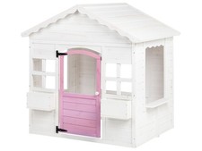 Wooden Garden Playhouse White