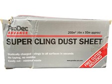 ProDec Advance Super Cling Dust Sheet 200m² Free Cutter 1 XJV001