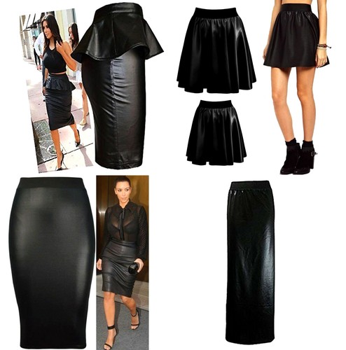 Ladies pvc wet leather - pu,