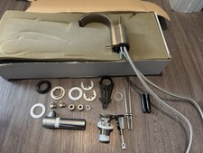 Jado Glance Single Lever Basin Mixer W/ Drain - Ultra Steel 831/001/355