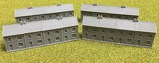 N Gauge 1/148 Model Train Railway Layout Buildings Scenery Low Relief Houses 4x