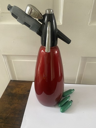 Vintage soda siphon with - vintage,