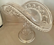 Vintage Glass Pedestal Banana