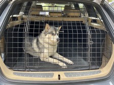 Barjo Full Tailgate Dog Guard for safe dog travel.  Fits BMW 3 Series. Used.