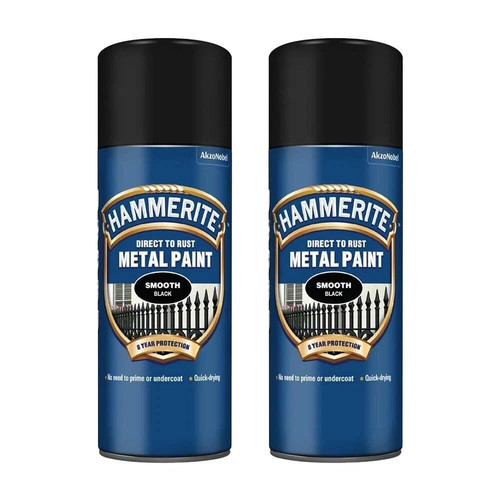 Hammerite black 400ml - hammerite,