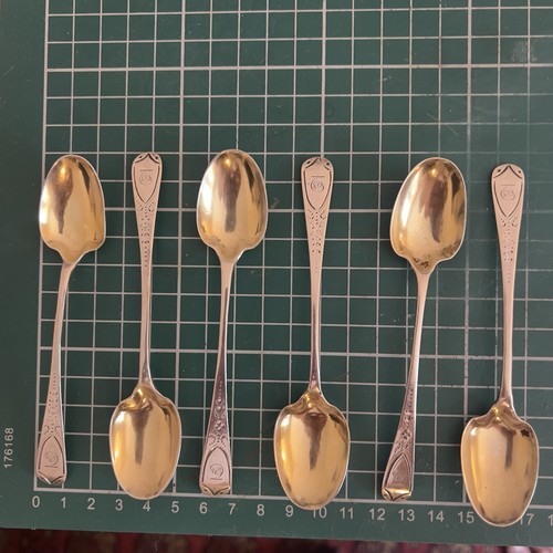 Antique set hallmarked - set, 6