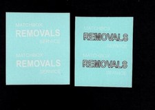 MATCHBOX TRANSFERS/DECALS -