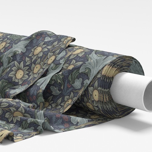 William morris fabric orchid - william,