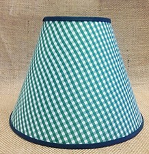 Green White Gingham Check