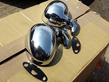 Chrome door wing mirror set - door,