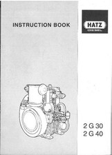 HATZ DIESEL ENGINE 2G30 2G40 OPERATORS MANUAL - 2 G 30 40