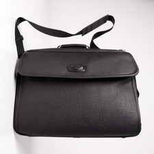 Antler Black Laptop Briefcase With Attachable Shoulder Strap Business Travel