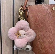 Plush Pink Clover Teddy Bag