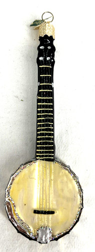 Old world christmas banjo - old,
