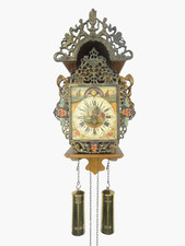 Vintage Antique Warmink Wuba Dutch Old Wall Clock Friesian Mermaid 8 day