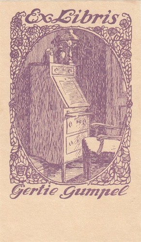 Exlibris bookplate klischee - bookplate,