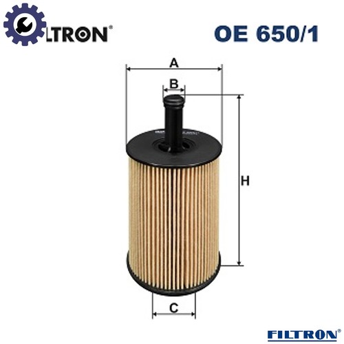 Oil filter 650 - filter, 650/1